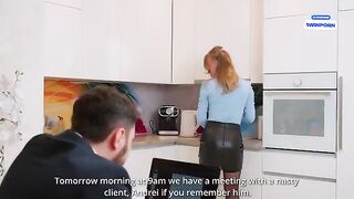I like my secretary, so I fuck her hard on a business trip
