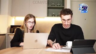 A busty secretary has sex with her boss in this hot HD video