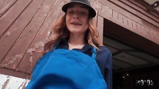 Who hasn't tried fucking behind the garage? Two girls sure did