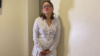 The teacher called the student to the desk for a playful reprimand