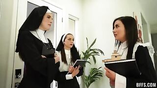 A nun is the object of all lust, especially in steamy cosplay scenes