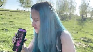 A forest fuck adventure with a hot 18-year-old Russian beauty
