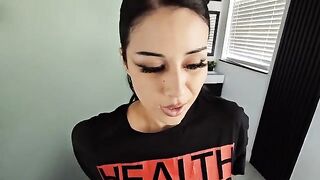 The goth girl showed the guy what a real passion is