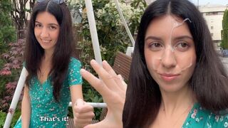 I got a little bit of cum on my face in public