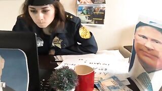 An amateur couple fucked in the office before doing their taxes