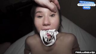 A woman fulfilled the fantasies of a man through rough sex