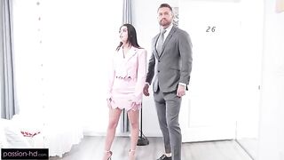 A cutie is passionately riding my cock with enthusiasm