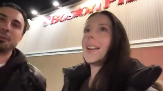 The first date with a check turns into a passionate encounter
