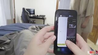 The girl was distracted and then she was fucked by stepmom