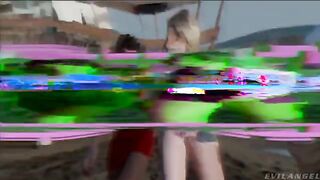 The girls got ready for a hot threesome sex with their friends