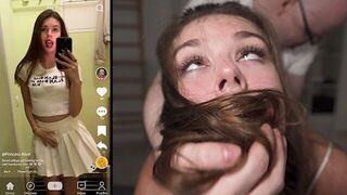 Girl was suddenly fucked on the air