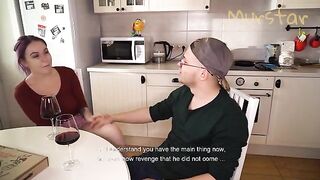 She didn´t expect a dick in her pussy for Valentine`s