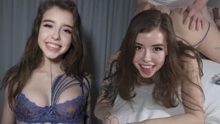 It's easy to make a beauty happy, especially with rough sex and throat pie