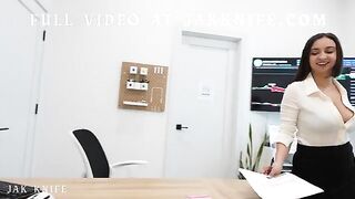 A secretary received a pleasant surprise from her co-worker Hailey Rose