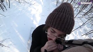 A walk with my stepsister in the park turned into a hot encounter