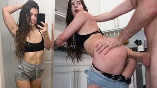 First-time anal sex ends with multiple orgasms for a woman
