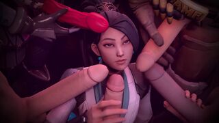 A compilation of the best Valorant hentai scenes, created with Blender software