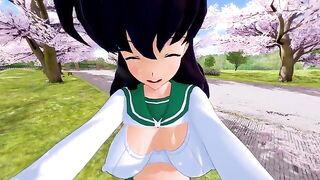 Kagome’s hot sex scene in stunning 4K Inuyasha style