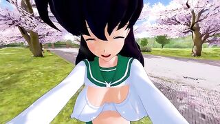 Kagome’s hot sex scene in stunning 4K Inuyasha style