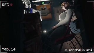 FNAF Security Breach Vanessa got banged in the office of a pizzeria