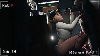 FNAF Security Breach Vanessa got banged in the office of a pizzeria