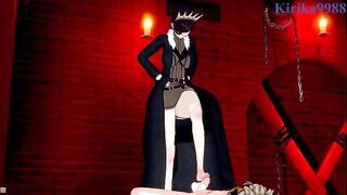 Asta fucked a girl with long legs in a secret room