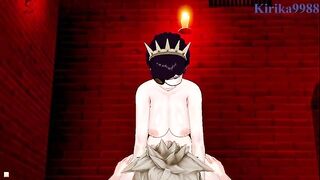 Asta fucked a girl with long legs in a secret room