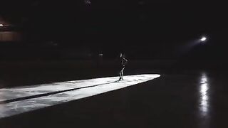 Figure skater cheats on her boyfriend in the locker room with intense passion