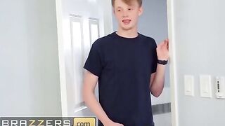 The guy is looking for money in the house and found a dildo