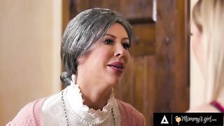 Alexis Fawx fucks her stepdaughter, pretending to be an old maid