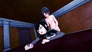 The hot girl Mavis has sex with a guy in the hotel room
