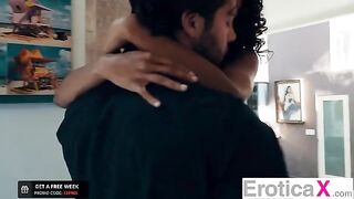 The cheating wife seduces a man to get her uterus filled