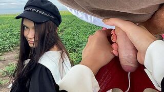 A beautiful girl collected seeds and got a special reward from her stepbrother