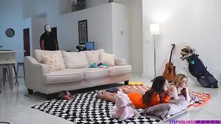 All kinds of pussy are in action in this hot scene