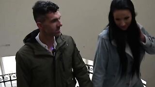 Instead of a thousand compliments, she got a stiff cock in her pussy