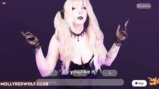 The blonde is caressed by a horny gamer
