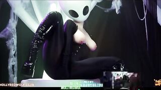 The whole world will wait while she gets fucked in an oil-slicked latex suit