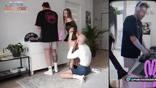The cutie girl is not satisfied with her husband's size, so she cheats
