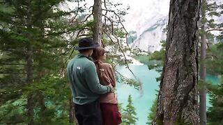 A man fucked his girl in the forest