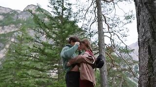 A man fucked his girl in the forest