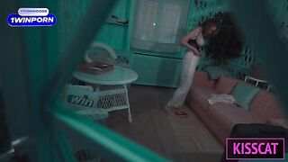 Girl was fucked by a guy in their shared bed