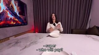A woman pushes her limits during the first meeting