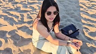 An empty beach isn't the best spot for a steamy encounter