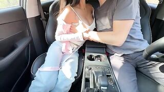 The beauty was fucked in the back seat of a car