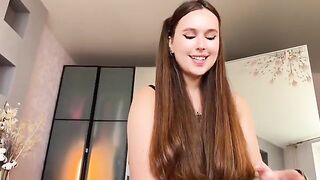 A girl showed her best friend the home she had designed