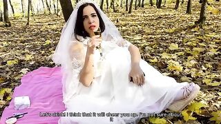 The bride became a real slut during the wedding celebration, cheating on her husband