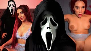 A scary movie with Jessica Sodi turns into a great porn