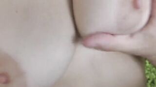 Busty blonde in intense anal action with a huge cock and cumshot