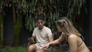 She sucked her stepcousin’s cock until she was able to take it all