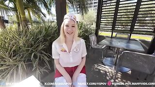 Nipples as hard as rock, tits right in my face in POV